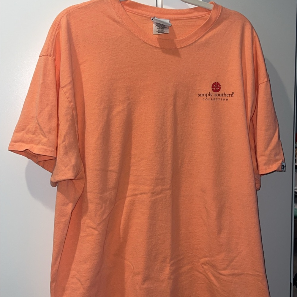 Simply Southern Peach Colored Tee